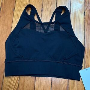 NWT lululemon Breathe It in Bra Black 6